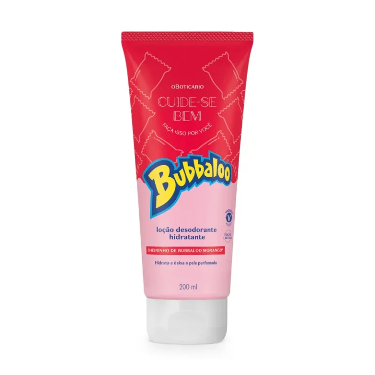 Loção Hidratante Desodorante Corporal Cuide-se Bem Bubbaloo Morango 200ml